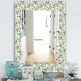 thumbnail image 2 of DESIGN ART Designart 'Green Flowers 10' Traditional Mirror - Vanity Printed Mirror 23.7 in. wide x 31.5 in. high, 2 of 5