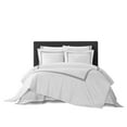 thumbnail image 6 of Chic Home Nella 7-Piece Solid Color Cotton Duvet Set, Queen, Black, 6 of 6