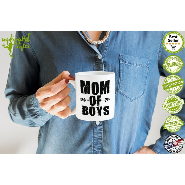 Awkward Styles Mom Of Boys Coffee Mug Boy Mom Gifts for Women Mother's Day  Coffee Mug Baby Boy Mom Mug Mom Gifts for Coffee Lovers and Tea Lovers Mom  Of Boys Tea