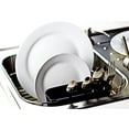 thumbnail image 4 of Chrome Steel Small Dish Drainer (Black) 14.25"D x 12.75"W x 5.25"H, 4 of 6