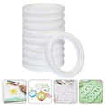 thumbnail image 3 of LOVEVER foam circle 10pcs White Foam Circle Rings for DIY Crafts and Floral Projects 4.72”X4.72”X0.75”, 3 of 10