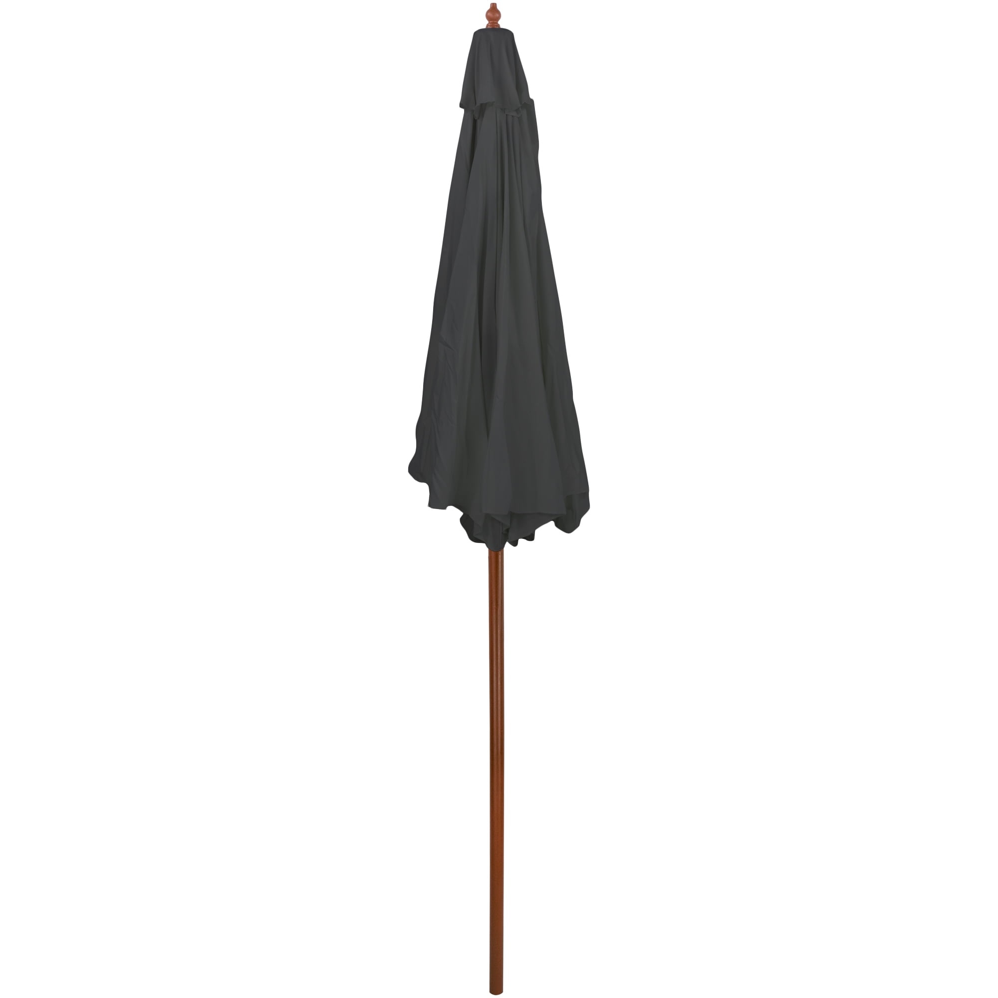 Northlight 8.5ft Outdoor Patio Market Umbrella with Wooden Pole, Gray