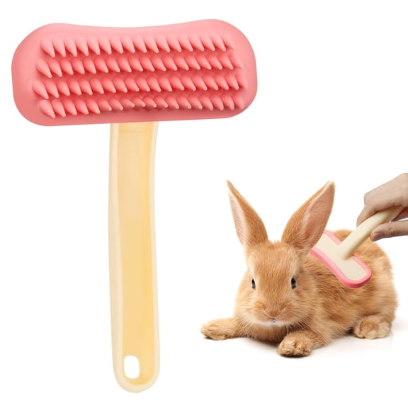 ACDANC Rabbit Brush, Soft Silicone Small Animal Massage Comb, Practical Bunny Brush for Grooming, Bunny Grooming Kit Supplies Suitable for Cats Puppies & Other Pets