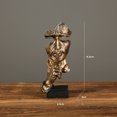 thumbnail image 3 of Figura abstracta de resina, estatua artesanal, figura abstracta silenciosa para estudio de oficina JShteea Libre de BPA, 3 of 6