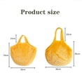 thumbnail image 3 of Sacs d'Épicerie en Maille de Coton Lavables Sacs en Filet Sacs de Courses Réutilisables pour Fruits Légumes Rouge S-10X25X35, 3 of 6