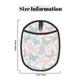 thumbnail image 3 of Pofeuu Colorful Butterfly Print Silicone Pot Mat Mitten With Hanging Loop Heat Resistant Oven Mitts Non-Slip Bbq Baking Smoking Potholders, 3 of 7