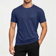 thumbnail image 6 of LIaqionyy Workout Shirt for Mens Casual Loose Short Sleeve Summer Solid Color Comfortable Lightweight Tops, 6 of 7