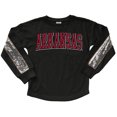 thumbnail image 2 of Girls Youth Gameday Couture  Black Arkansas Razorbacks Guess Who's Back Long Sleeve T-Shirt, 2 of 3