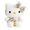 White/Yellow/Beige, variant on Cute Cat Plush Toy with Pink Heart, 10" Soft Stuffed Doll, Kawaii Plush Gift for Kids, Bedroom Decor, Valentine Style