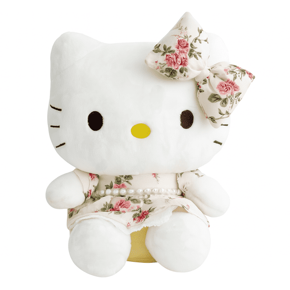 Cute Cat Plush Toy with Country Dress, 10" Soft Stuffed Doll, Kawaii Plush Gift for Kids, Bedroom Decor
