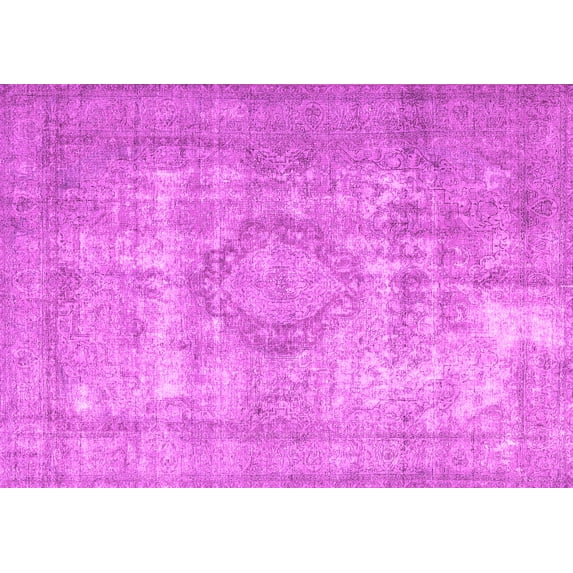 Ahgly Company Indoor Rectangle Persian Pink Traditional Area Rugs, 7' x 9'