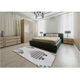 thumbnail image 4 of Ahgly Company Indoor Round Patterned Gunmetal Gray Area Rugs, 5' Round, 4 of 6