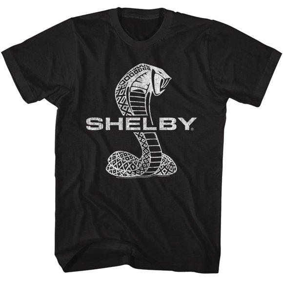 T-Shirt Adulte Noir Logo Cobra Carroll Shelby Motors S
