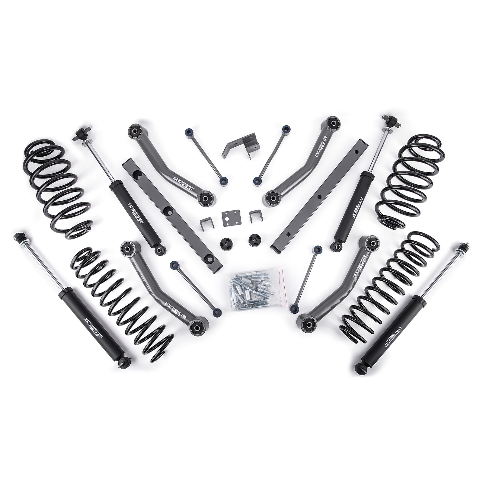 Maxpeedingrods 4" Lift Kit w/ Shocks Absorbers For Jeep Wrangler TJ 4WD 2003 2004 2005 2006