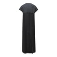 thumbnail image 4 of Kureaily Women's Round Neck Sleeveless Pleated Long Dress Womens Summer Dress Mini Dress Casual, 4 of 4