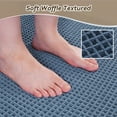 thumbnail image 6 of SIXHOME Bathroom Rugs Waffle Bathroom Runner 2' x 6' Super Soft Absorbent Non Slip Bath Mat Beside Tub Rubber Backed Machine Washable Bathroom Rugs with Tassels Boho Bathroom Decor Blue, 6 of 6