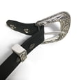 thumbnail image 3 of Black 1.5" Western Style Leather Belt - Handmade in Canada, 3 of 5