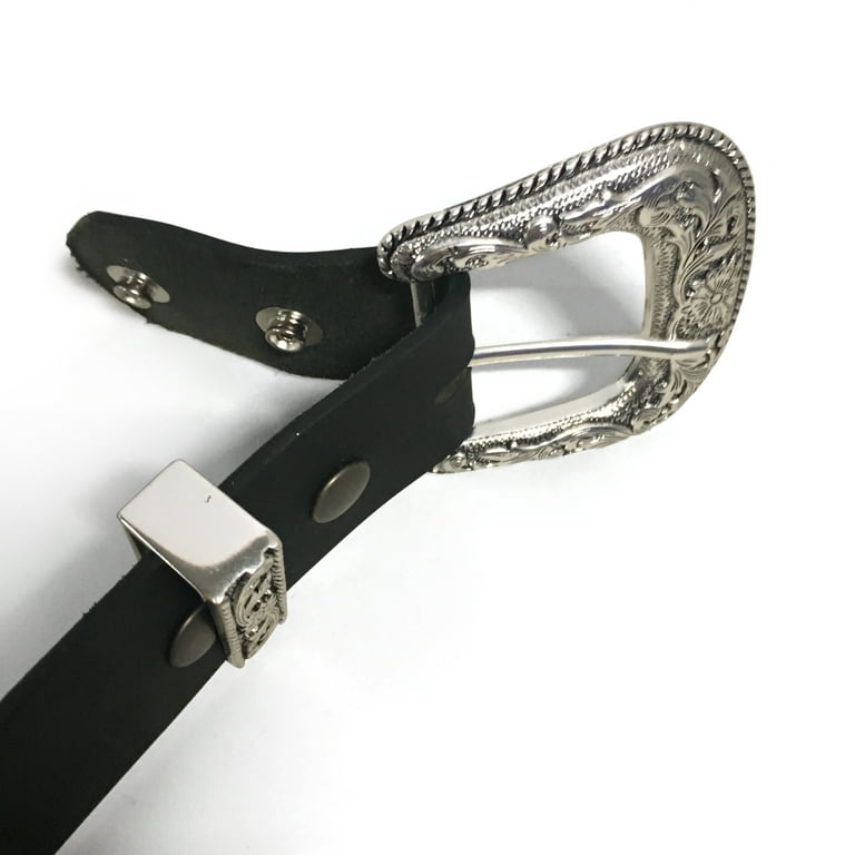 Zelikovitz Black Buffalo Western Belt - 1.5