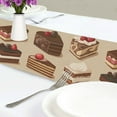 thumbnail image 4 of Yayeee Table Runner 90 inches Long Home Kitchen Dinning Party Decoration, Brown Cakes, 4 of 7