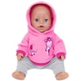 thumbnail image 6 of Rkxzt Doll Coat oll Clothes Outfit Set for 14-18 Inch Dolls Hooded Sweatshirt and Trousers 2-Piece oll Accessories|Cotton, 6 of 8