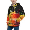 thumbnail image 2 of Pofeuu Vibrant Color Splash Print Teenage Zipper Hoodie Sweatshirts Hooded Casual Jackets With Pocket For Boys Girls-Medium, 2 of 6