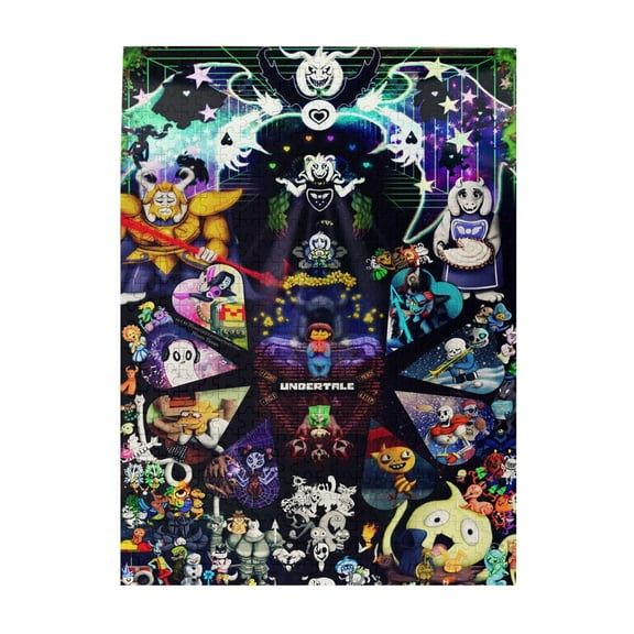 500 Pieces Puzzles Undertale Wooden Puzzle Large Puzzle Game Artwork Family Decorations Unique Puzzle Gift