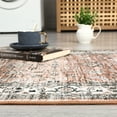 thumbnail image 3 of Garvee 2'x6' Vintage Persian Runner Rug Washable Boho Distressed Runner Rug Non-Slip Bedroom Rugs Soft Foldable Runners for Laundry Room, Rust Red, 3 of 7