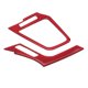 thumbnail image 4 of ABS, fibra de carbono roja, embellecedor de cubierta de salida lateral, adhesivo decorativo para 10.ª generación, 2016, 2017, 2018, 2019 (RHD), 4 of 5