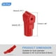 thumbnail image 2 of Uxcell 50pcs Cerraduras para Ganchos, Cerraduras de Seguridad para Ganchos de Exhibición ABS de 4mm, Cerraduras Antirrobo para Tiendas Minoristas y Centros Comerciales, Rojo, 2 of 7