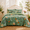 Green, variant on Keyroal Twin Comforter Set - 6 Pieces Romantic Floral Bedding Set, Bed in a Bag with Reversible Botanical Flowers Comforter, Sheets, Pillowcases & Sham, Sage Green