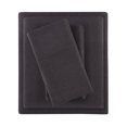 thumbnail image 1 of Juego de sábanas Comfort Spaces, franela de algodón, tamaño completo, gris oscuro, 1 of 9