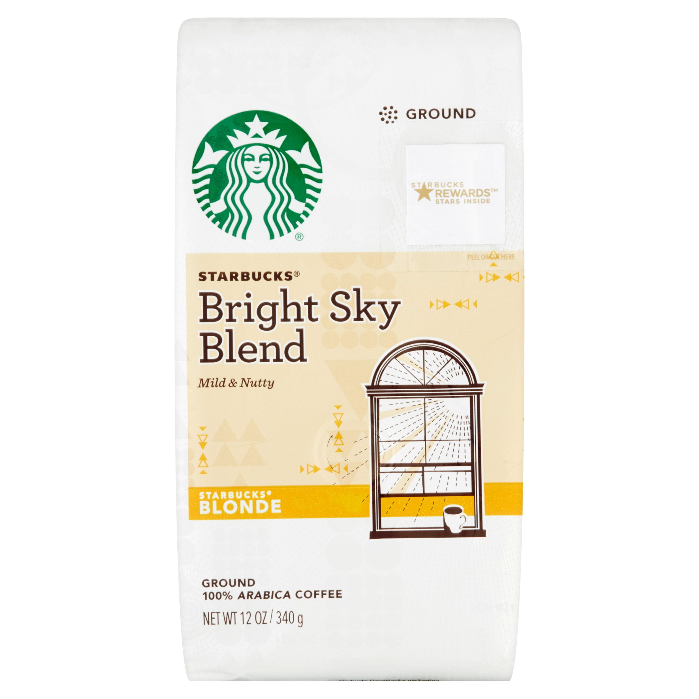 Starbucks Bright Sky Blend Blonde Roast Ground Coffee 12 oz. Bag by STARBUCKS COFFEE COMPANY