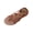 Brown, variant on Women's Wide Width Flat Sandals, Flip Flop Casual Strapy Slip on Summer Beach Shoes White