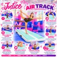 thumbnail image 5 of Justice 10ft Inflatable Air Track Gymnastics Tumbling Mat with Carrying Bag and Electric Air Pump - Teal, 5 of 8