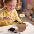 thumbnail image 4 of Ceramic Plant Pot Home Decoration Smiling Face Planter, 4 of 4