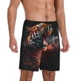thumbnail image 6 of Mens Pajama Shorts, Cool Tiger Sleep Shorts Men Pajama Bottoms Lounge PJ Shorts with Pockets, 6 of 6