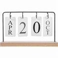 thumbnail image 1 of Wooden Desk Perpetual Calendar Planner Week Date Display Calendar Office Desk Decor, 1 of 2