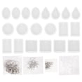 thumbnail image 2 of juego de moldes de resina para llaveros, moldes de silicona para colgantes y joyas., 2 of 6