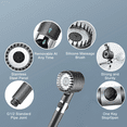 thumbnail image 3 of Tinynson Filtered Shower Head with Handheld, 4 Spray Modes, High Pressure Showerhead with 5 Filters for Hard Water, Remove Chlorine, Reduces Dry Itchy Skin, Ion Drops Shower Head with 4.9ft Hose, 3 of 9