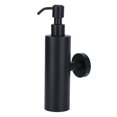 thumbnail image 3 of Dispensador de champú 200 ml dispensador de jabón redondo montado en la pared champú gel de ducha contenedor suministro de baño negro, 3 of 14