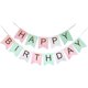 thumbnail image 1 of Happy Birthday Banner,Birthday decorations,Pastel Birthday Bunting Pink,Perfect for Girls Boys Any Ages Birthday Decorations, 1 of 4