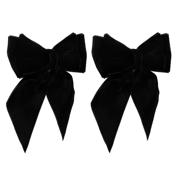 UPKOCH 2Pcs Mens Bow Tie Velvet Cloth Elegant Bow Shape Accessory For Wedding Party Gatherings