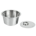 thumbnail image 4 of Stainless Steel Reusable Refillable Coffee  Cup Fit for  Coffee MakerWhite Coffee and Tea, 4 of 8