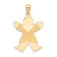 thumbnail image 1 of 14K Yellow Gold Girl Charm, 1 of 2