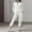 White, variant on Spring And Autumn Fashion Casual Hooded Sweater Two Piece Set Long Sleeve Solid Color Sweetheart Set Pant Suit Women Dressy plus Size Warm up Pants for Women Women's Suits for Work Dressy Jumpsuits