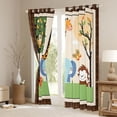 thumbnail image 3 of Manfei Cute Elephant Giraffe Lion Boy Girl Curtains Pack of 2 (42x84 Each),Cartoon Animal Curtains Blackout,Woodland Animal Bedroom Curtains,Microfiber Bedroom Decor, 3 of 6