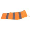 thumbnail image 2 of Reflective Windsock with Wind Direction Indicator for Outdoors, Airports, Farms, Gardens, Parks, Orange, 100cm, 2 of 5