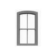 HO 2/2 Dbl Hung Arch Top Window 30"w x 60"h (10)