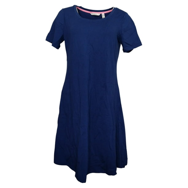 Isaac Mizrahi Live! Dress Sz S Short-Sleeve Swing Dress Blue A398739 -  Walmart.com