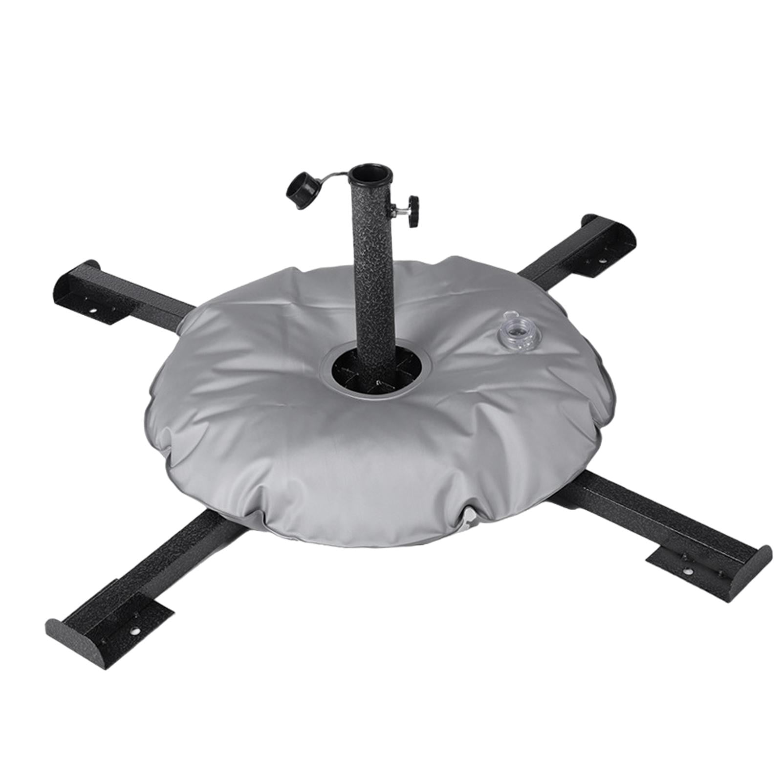 MAGIDEAL Parasol Stand Foldable Patio Umbrella Stand for Summer Beach Patio Courtyard Black With Water Bag